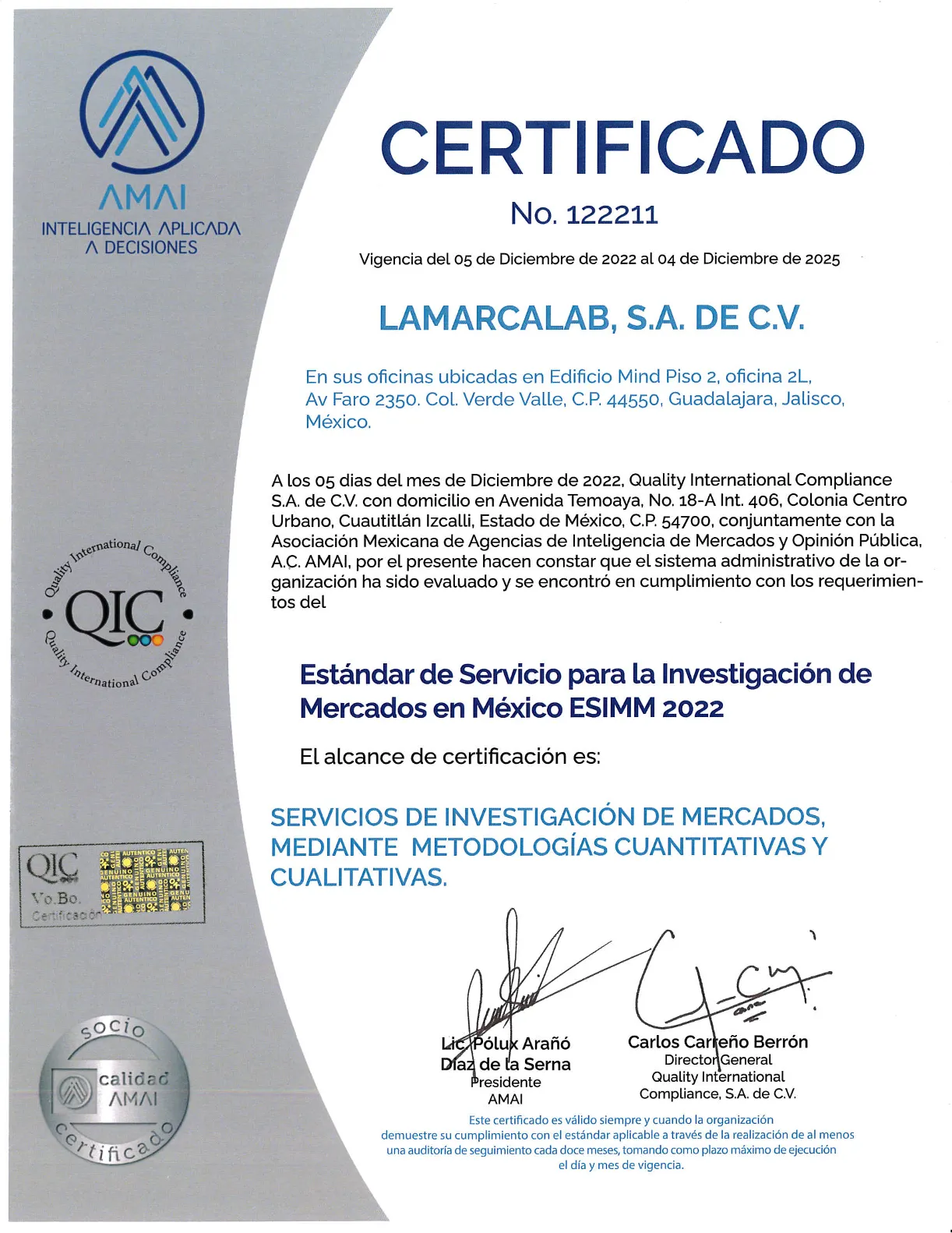 Certification ESIMM